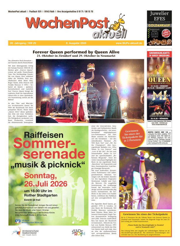 Wochenpost aktuell Titelblatt 08/2026