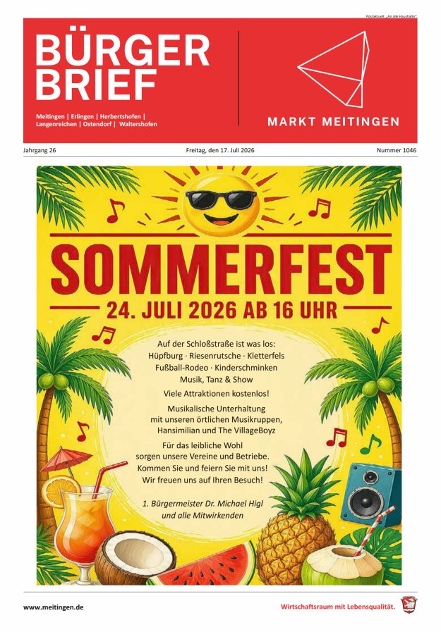 Meitinger Bürgerbrief Titelblatt 1046/2026