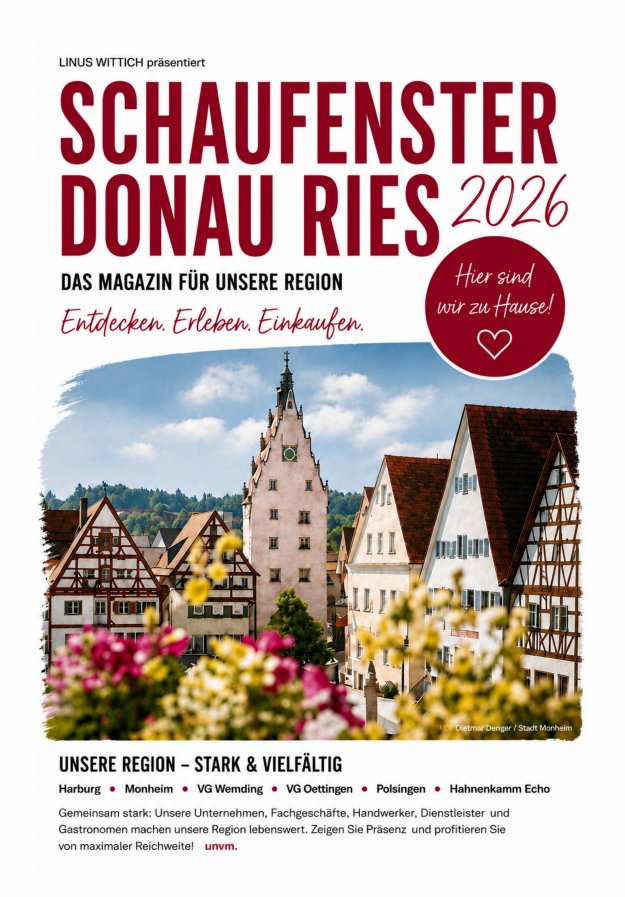 Schaufenster der Region Donau-Ries Titelblatt 06/2026