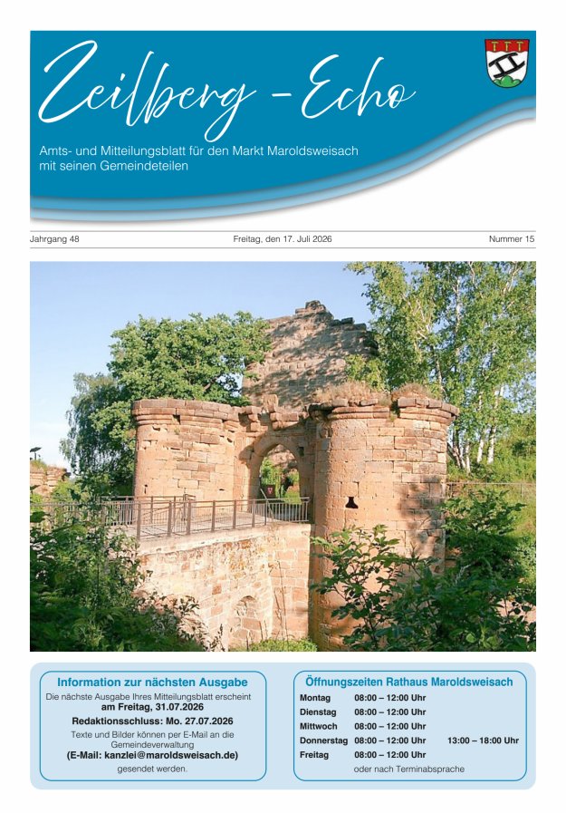 Zeilberg-Echo Titelblatt 15/2026