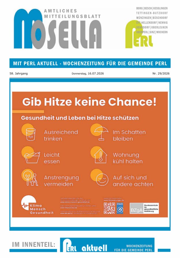 Mosella Perl Titelblatt 29/2026