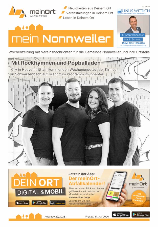 mein Nonnweiler Titelblatt 29/2026