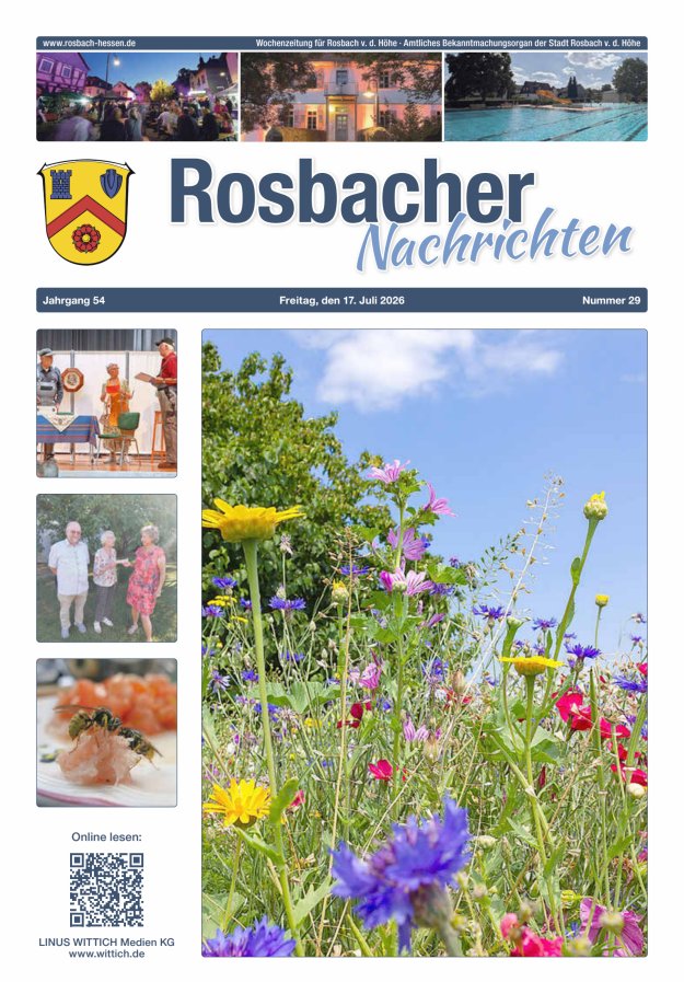 Rosbacher Nachrichten Titelblatt 29/2026
