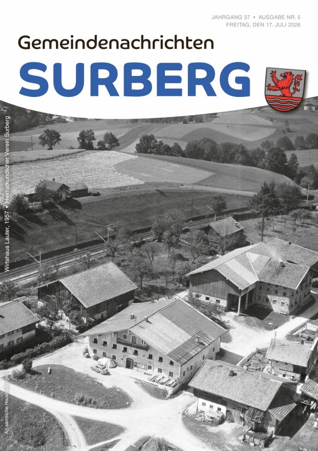 Gemeindenachrichten Surberg Titelblatt 05/2026