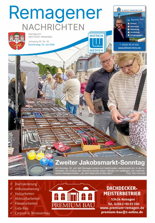Remagener Nachrichten Titelblatt 30/2026