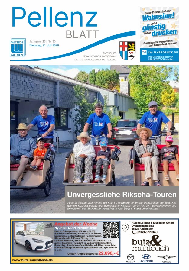 Pellenzblatt Titelblatt 30/2026