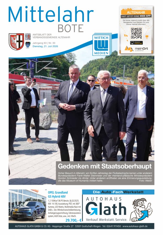 Mittelahr Bote Titelblatt 30/2026