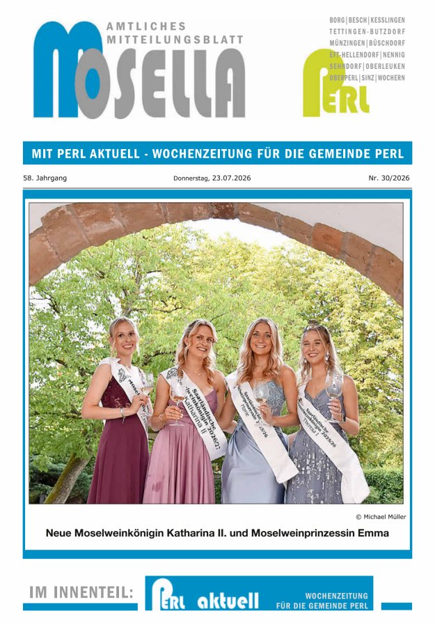 Mosella Perl Titelblatt 30/2026
