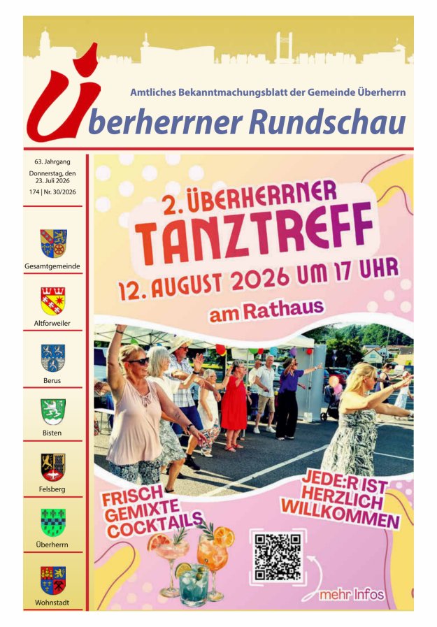 Überherrner Rundschau Titelblatt 30/2026
