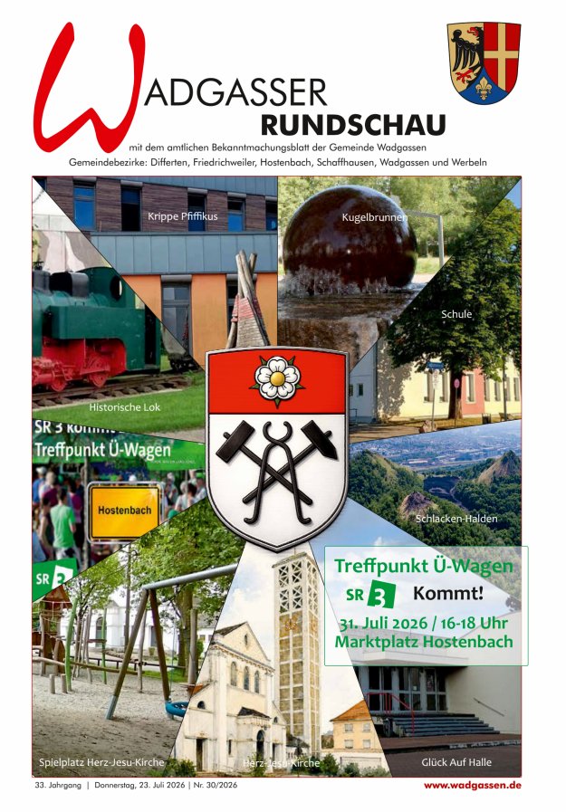 Wadgasser Rundschau Titelblatt 30/2026