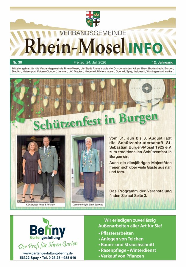 Rhein-Mosel Info Titelblatt 30/2026