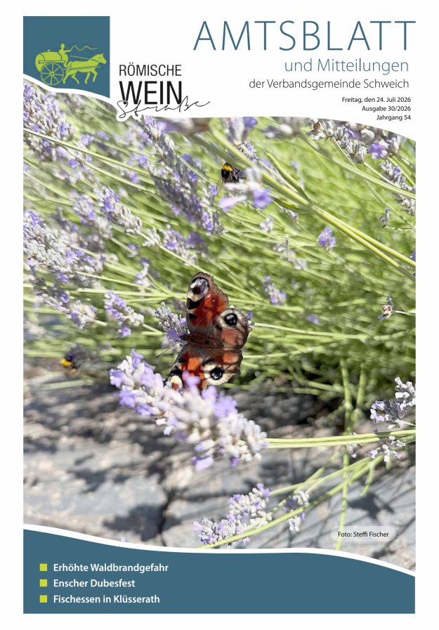 Amtsblatt VG Schweich Titelblatt 30/2026