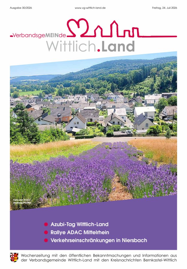 Mein Wittlich.Land Titelblatt 30/2026