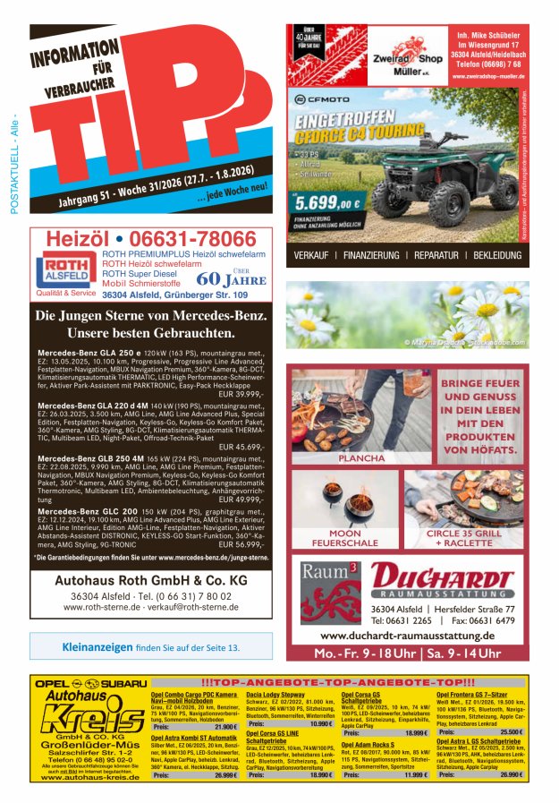 Tipp Vogelsberg Titelblatt 31/2026