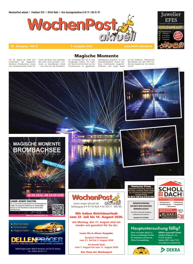 Wochenpost aktuell Titelblatt 09/2026