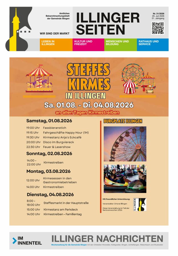 Illinger Seiten Titelblatt 31/2026