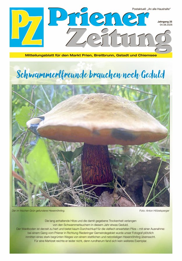 Priener Zeitung Titelblatt 07/2026