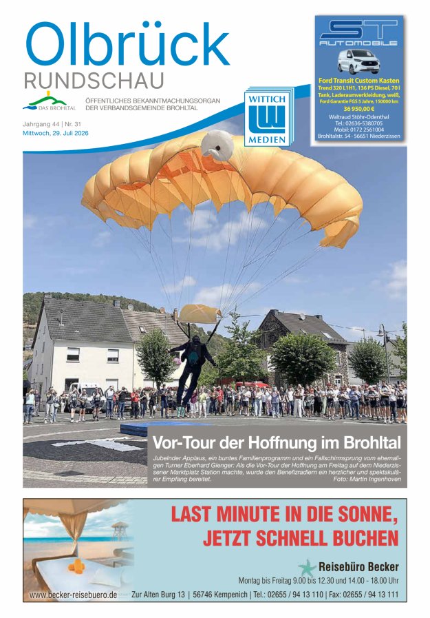 Olbrück Rundschau Titelblatt 31/2026