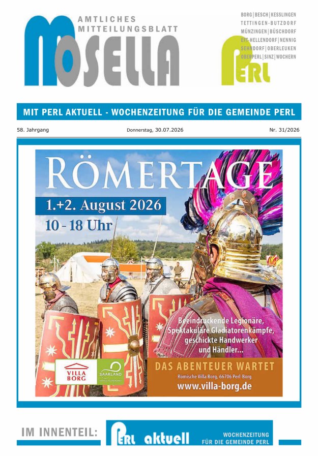 Mosella Perl Titelblatt 31/2026
