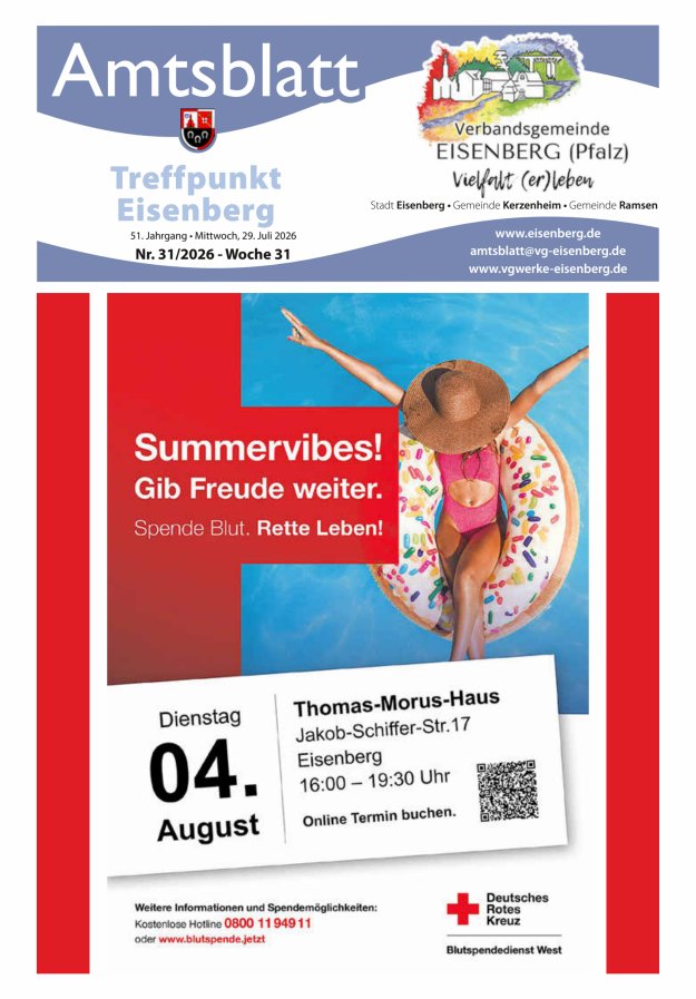 Treffpunkt Eisenberg Titelblatt 31/2026