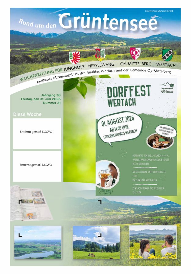Rund um den Grüntensee Titelblatt 31/2026