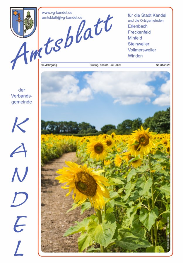 Amtsblatt VG Kandel Titelblatt 31/2026