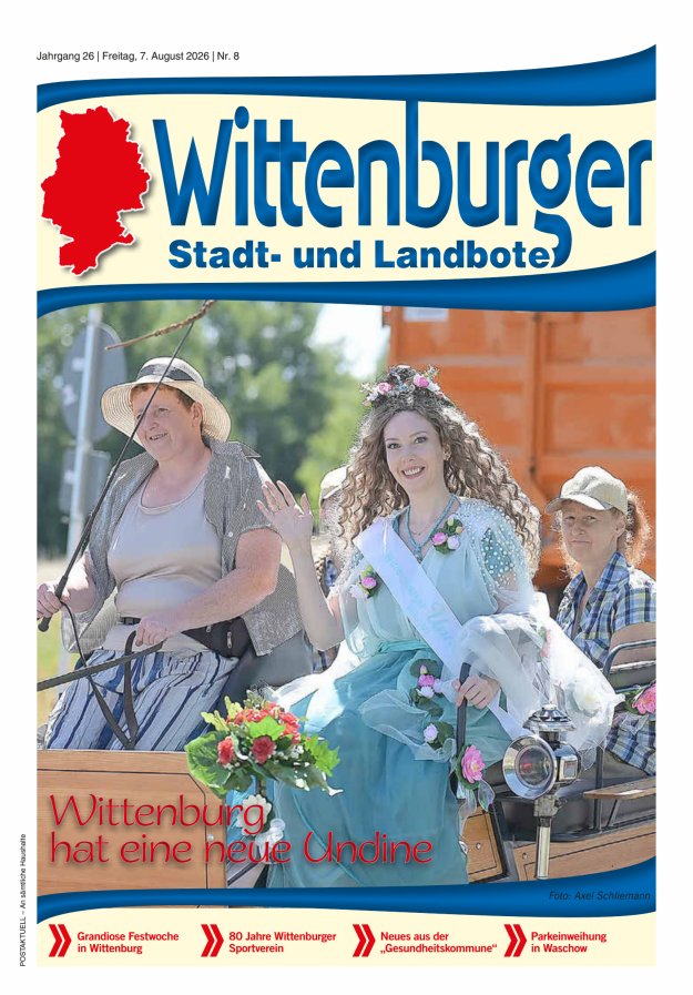 Wittenburger Stadt- und Landbote Titelblatt 08/2026