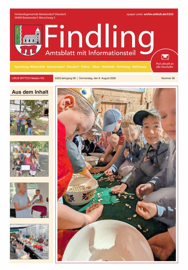 Der Findling Titelblatt 08/2026