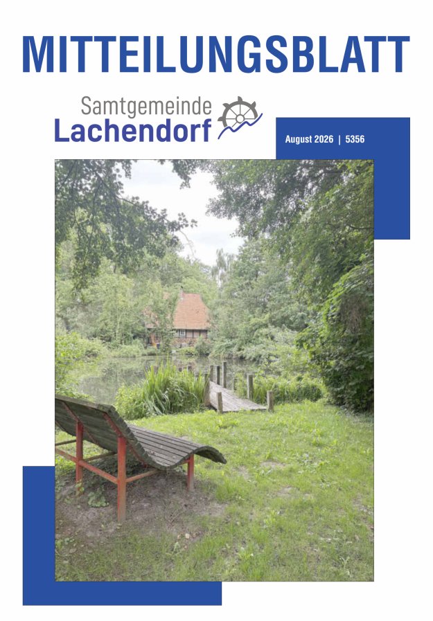 Mitteilungsblatt der Samtgemeinde Lachendorf Titelblatt 08/2026