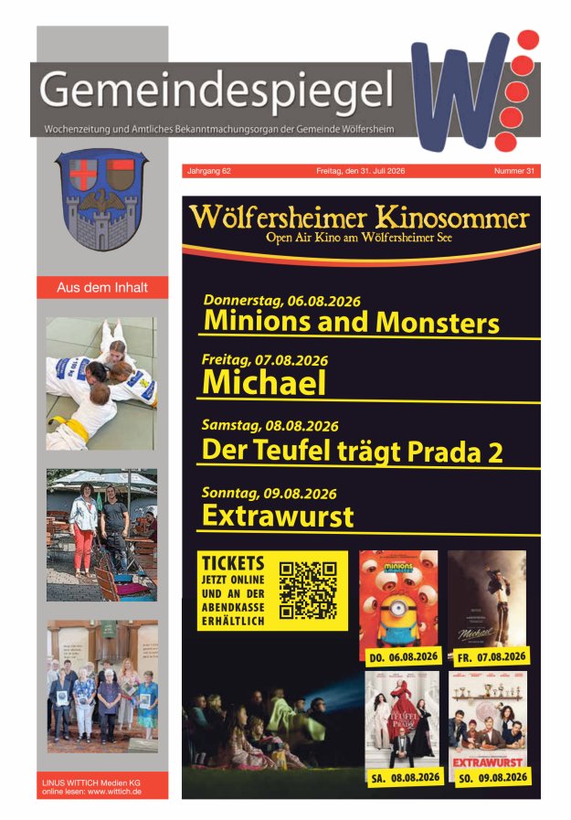 Der Gemeindespiegel Titelblatt 31/2026