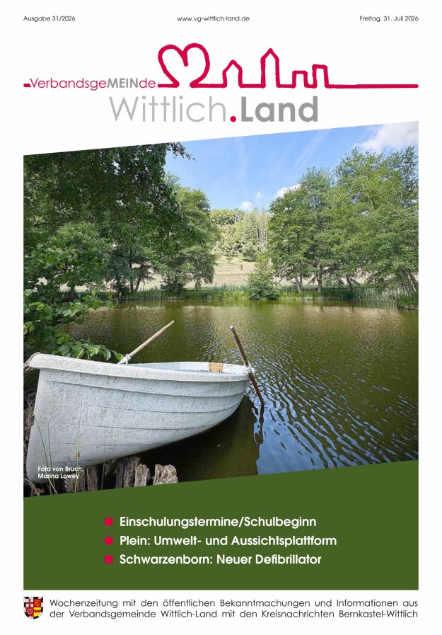 Mein Wittlich.Land Titelblatt 31/2026