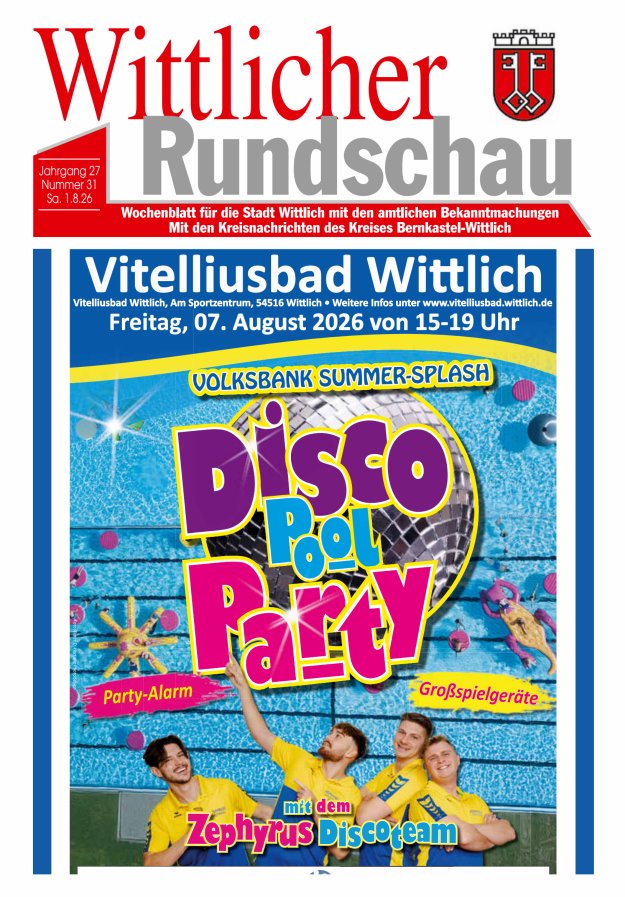 Wittlicher Rundschau Titelblatt 31/2026