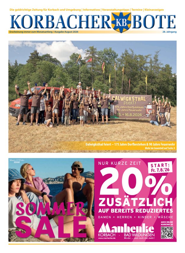 Korbacher Bote Titelblatt 07/2026