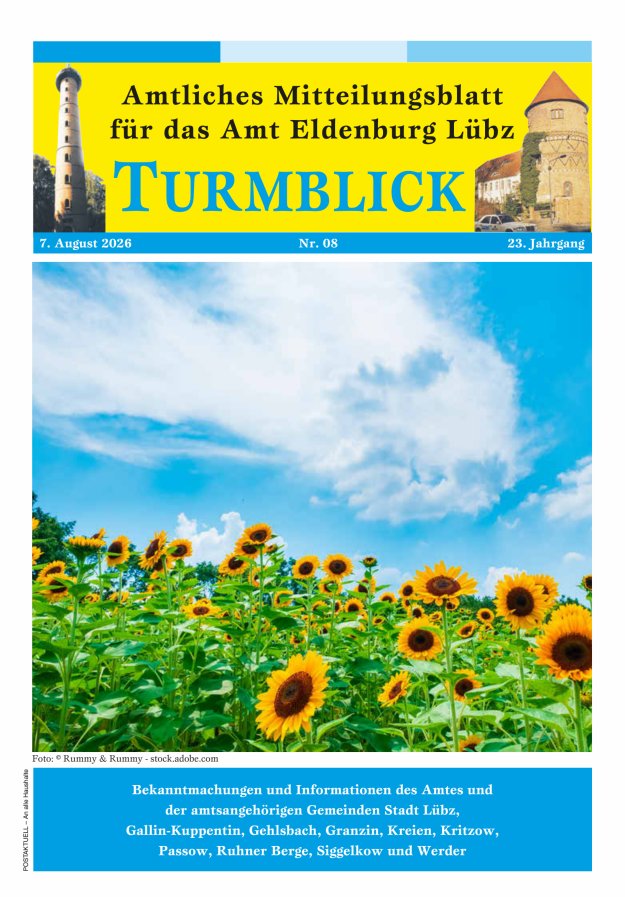 Turmblick Titelblatt 08/2026
