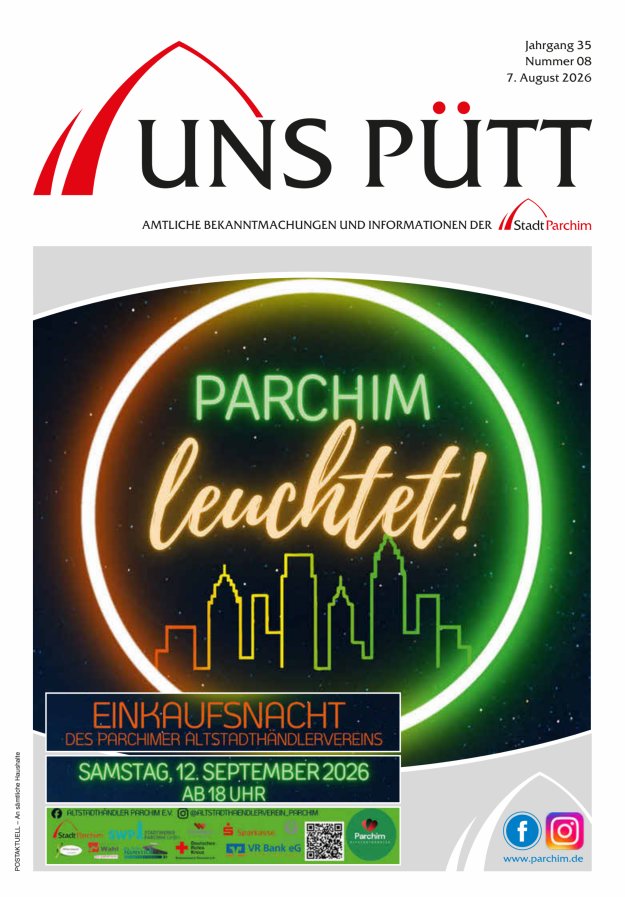 Uns Pütt Titelblatt 08/2026