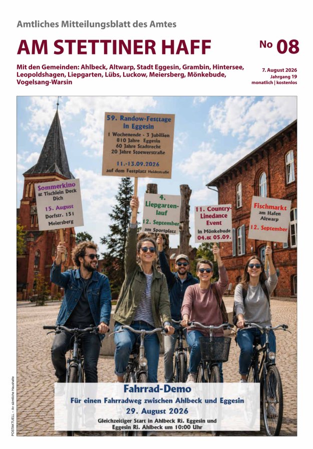 Am Stettiner Haff Titelblatt 08/2026