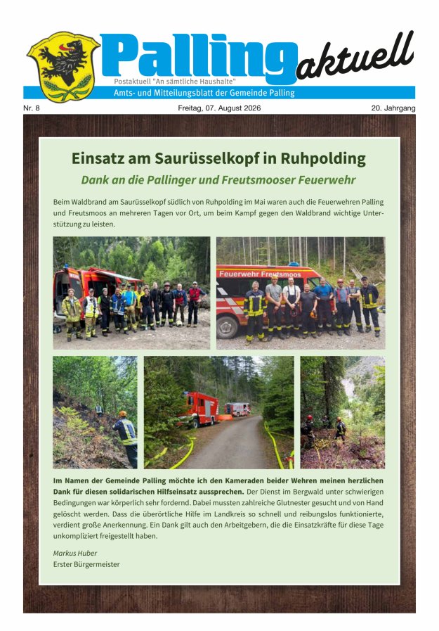 Palling Titelblatt 08/2026