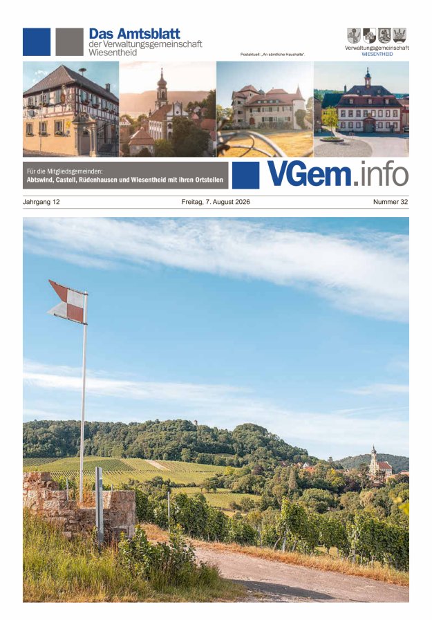 Wiesentheid Titelblatt 32/2026