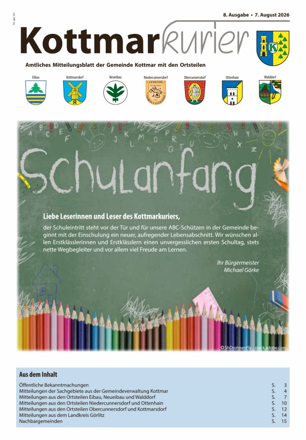Kottmarkurier Titelblatt 08/2026