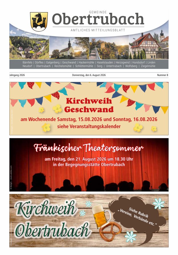 Obertrubach Titelblatt 08/2026