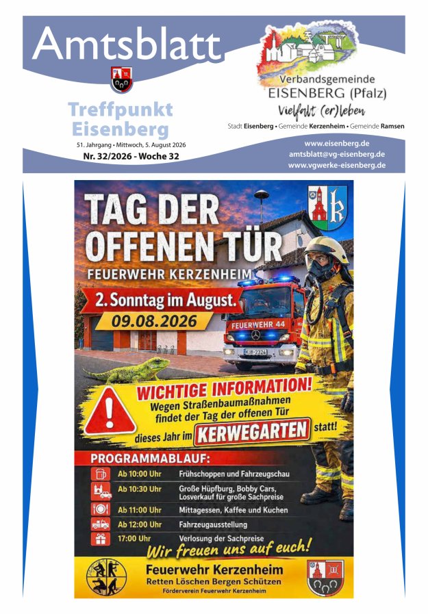 Treffpunkt Eisenberg Titelblatt 32/2026