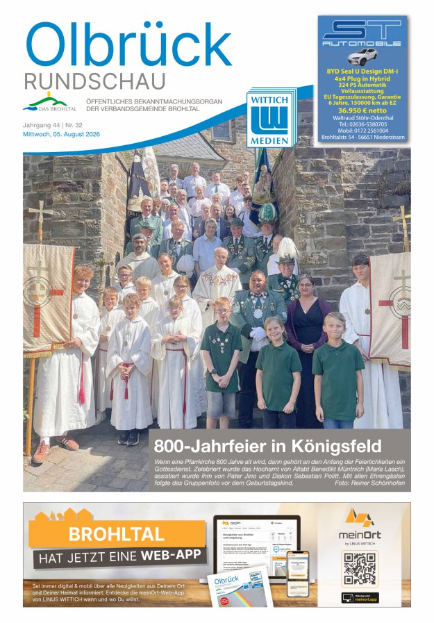 Olbrück Rundschau Titelblatt 32/2026
