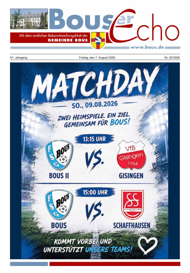 Bouser Echo Titelblatt 32/2026