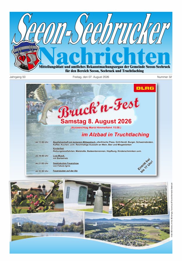 Seeon-Seebrucker Nachrichten Titelblatt 32/2026