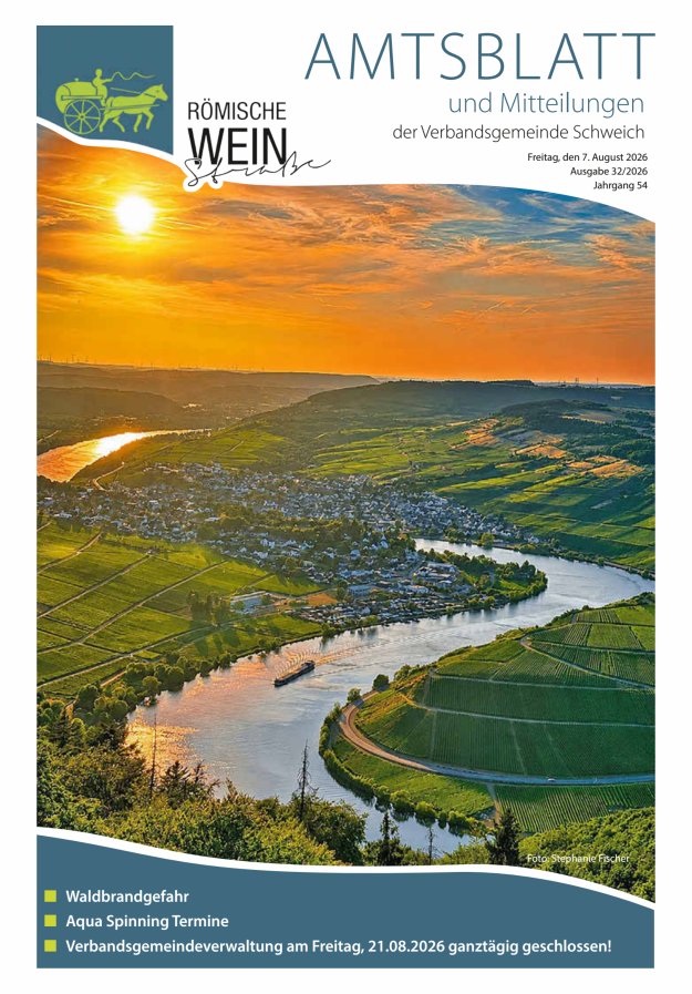 Amtsblatt VG Schweich Titelblatt 32/2026