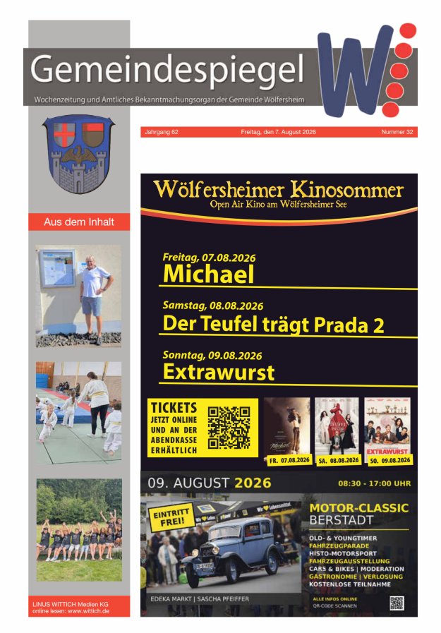 Der Gemeindespiegel Titelblatt 32/2026