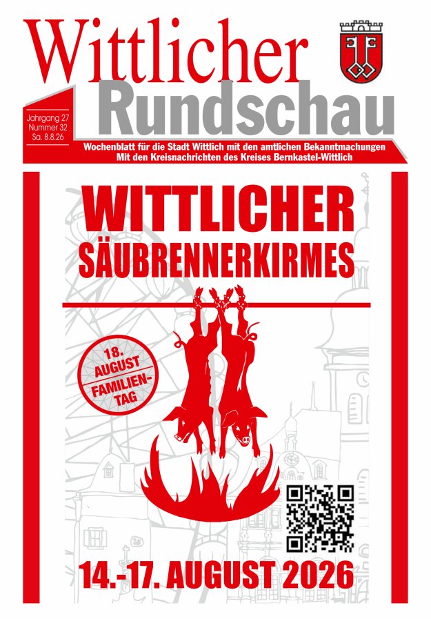 Wittlicher Rundschau Titelblatt 32/2026
