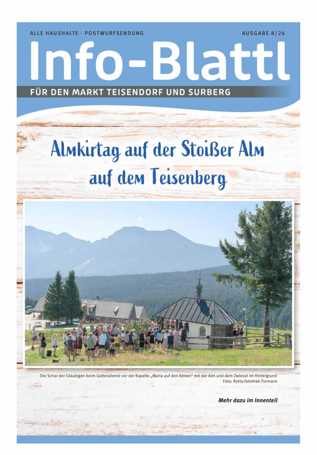 Infoblattl Teisendorf Titelblatt 08/2026