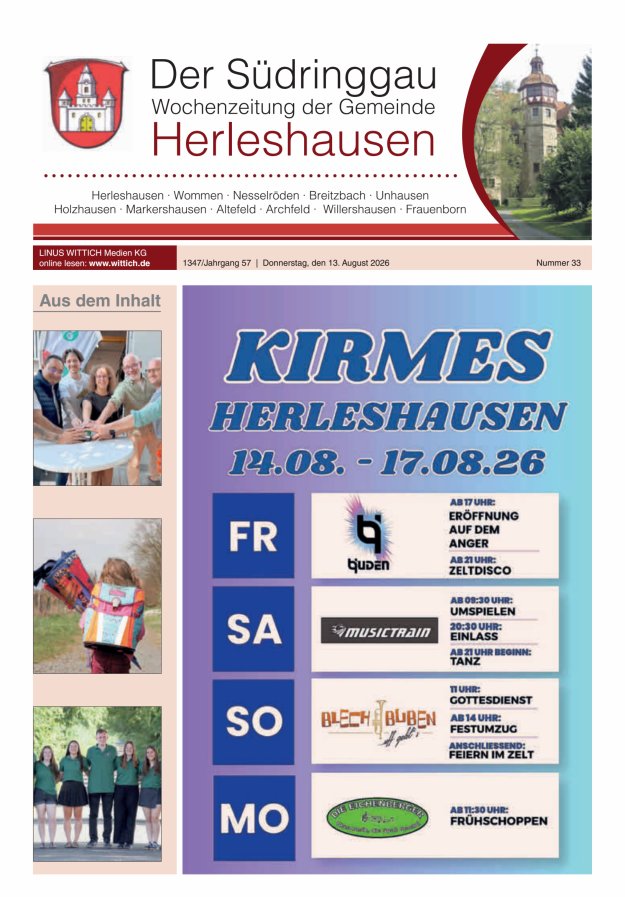 Der Südringgau Titelblatt 33/2026