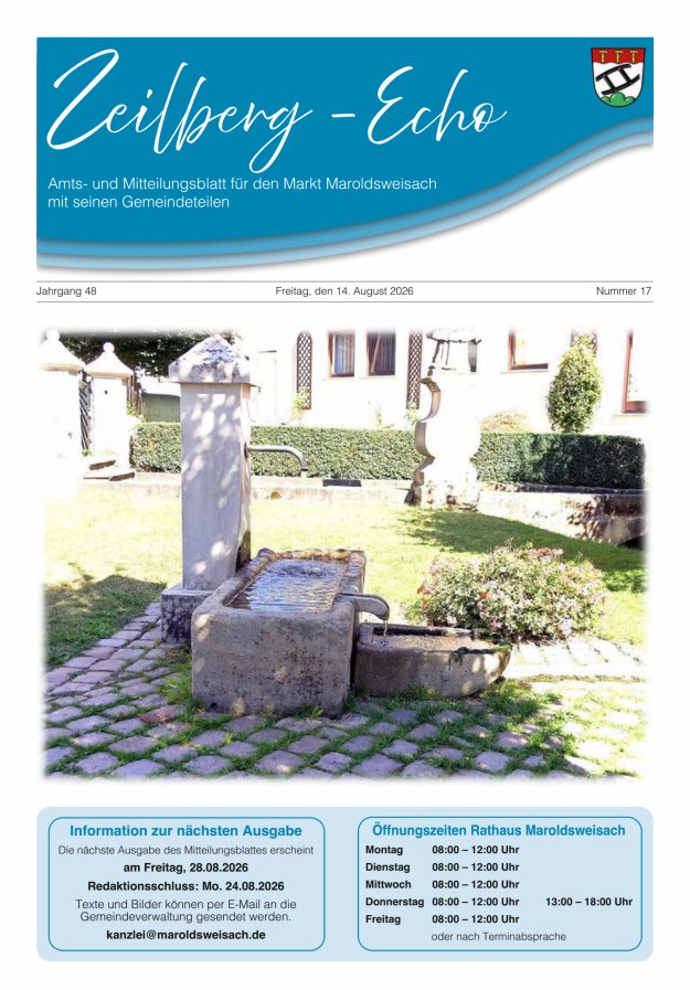 Zeilberg-Echo Titelblatt 17/2026